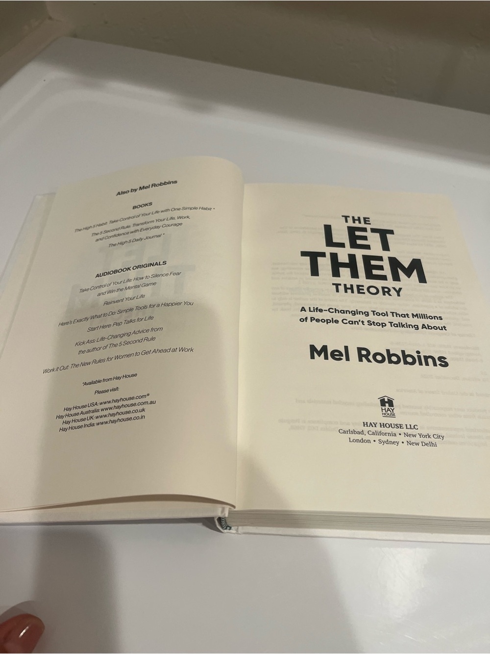 The Let Them Theory by Mel Robbins - White Hardcover
